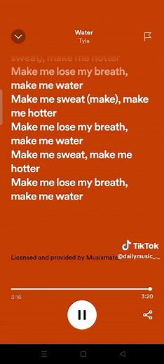 Water - Tyla #dailymusic #fyp #fypシ #lyrics #fulllyrics #spotify #trending #viral