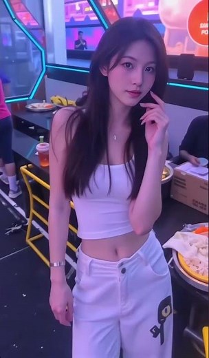A skinny beautiful asian girl