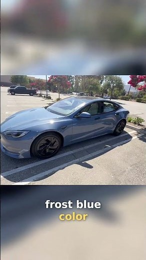 2025 Tesla Model S: NEW Frost Blue & Awesome Wheels! #shorts