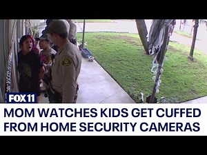 Teens handcuffed by LASD deputies in their San Gabriel home