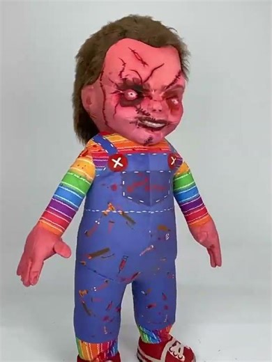 Adult Inflatable Zombie Chucky Boy Costume for Halloween Entertainments