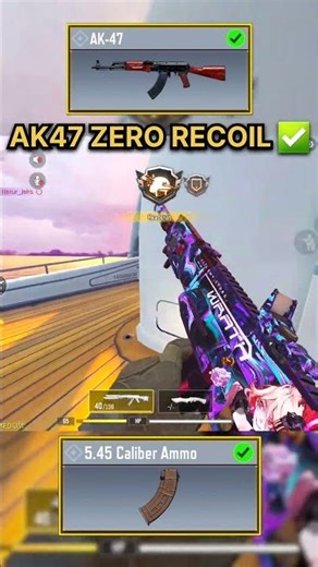 AK-47 Zero Recoil = INFINITE DAMAGE? 😱💙 #codm #shorts #callofdutymobile