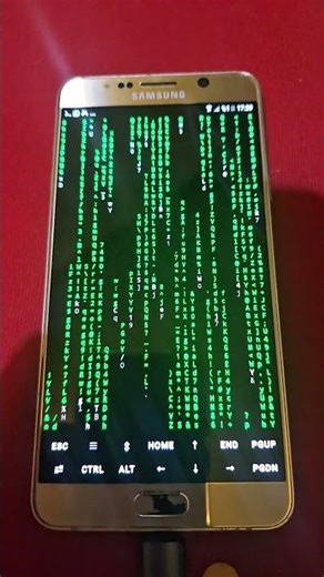 Galaxy Note 5 Termux Matrix #smartphone #teknoloji #samsung #telefon