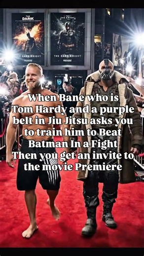 When Tom Hardy who is a purple belt invites you to train him to beat Batman #batman #bane