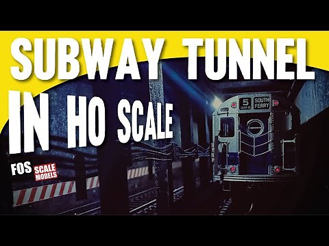 Subway Tunnel in HO Scale