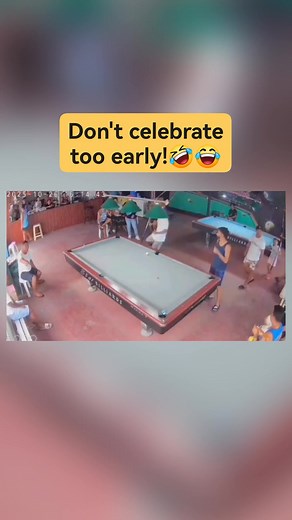 10K views · 123 reactions | Don't celebrate too early!藍 #fbreelsfypシ゚viralシ #highlightseveryone #everyoneシ゚ #followerseveryone #nonfollowersviewers #followersシ゚ #everyonehighlights #fbreelsfypシ゚ #funnyreelsvideo #funnyreels #funnyvideos #funnymoments #funny #everyoneactive #everyonefollowers #everyone #followersreels #followme #follower #goodvibes #goodvibesonly #excited #billiards | Alfredo Gabriel | Facebook