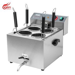 [Hot Item] Efficient Cooking Machine Commercial Electric Stainless Steel Pasta Cooker with 4 Compartments for Restaurant