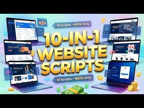 10-IN-1 ELITE WEBSITE SCRIPTS BUNDLE – BUILD & SELL WEBSITES FAST!