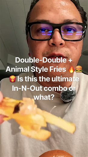 Double-Double + Animal Style Fries 🔥🍔🍟 Is this the ultimate In-N-Out combo or what?