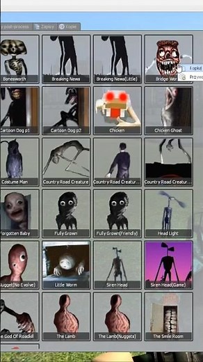 Bridge Worm Trevor Henderson Creature Chase showcase in Garry’s mod