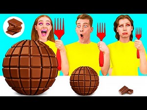 Big, Medium and Small Plate Challenge | Edible Battle by PaRaRa Challenge