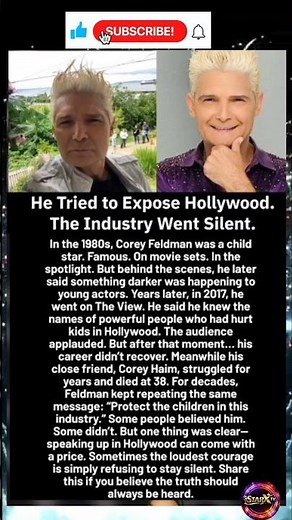 😳 Hollywood Went Silent After Corey Feldman Spoke Out #shorts