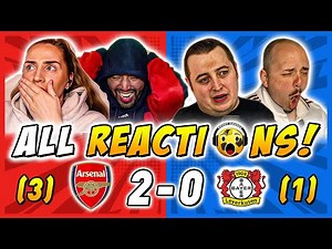 Arsenal and Rivals & Haters Fan Reactions to Arsenal 2-0 Bayer Leverkusen | Champions League Fan Rea