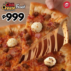 7.7K views · 277 reactions | Those who said true love can’t be bought haven’t tried buying pizza. Or the Chili Cheese Stuffed Crust Pizza Feast P999. Get truly filled with love when you swing by Pizza Hut today or dial 8911-11-11. #PizzaHutPH | Pizza Hut | Facebook