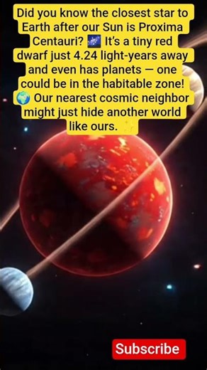 🌟 The Nearest Star to Earth After the Sun! 🚀#ProximaCentauri #NearestStar #SpaceFacts #Exoplanet #yt