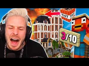 TRYMACS rates my HOUSE & blows it up WTF - CraftAttack 8!