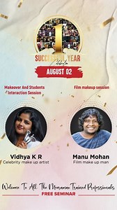 #1YearofMeeramaxAcademyCalicut Voice of Meeramax Academy Calicut #Alumni . . Thank you for the Grateful Journey. ❤️❤️ @meeramax_makeupartist_ @max_well_jose @vinaykr619 . . . . #OneYearAnniversary #1YearCelebration #HappyAnniversary #Alumni #studentsuccess #studentmotivation #Celebration #Calicut #MeeramaxAcademyCalicut | Vidhya K R