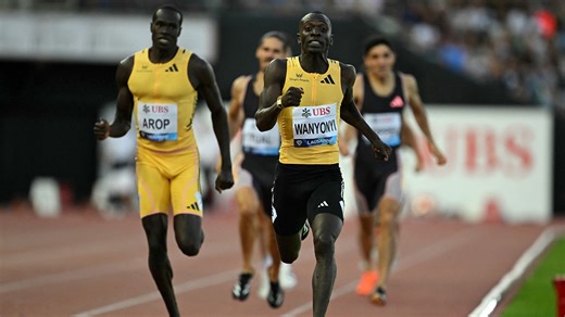 Emmanuel Wanyonyi posts lifetime best in 800m