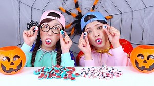 732K views · 7K reactions | Halloween Candy Trick or Treat DONA Mukbang | DONA English | Facebook