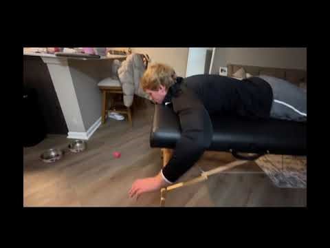 MMT shoulder external rotation against gravity