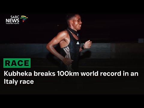 Kubheka breaks 100km world record in an Italy race