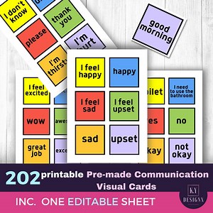 204 Printable Communication Cards for Non-verbal Adults, Autism, Anxiety, Selective Mutism, STROKE, Print Show to Tell Communication Cards - Etsy