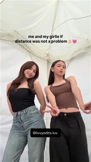 Girlie If Distance Didn’t Exist 💖✨️ Bestie Dance Vibe | ft. ‪@ashtine.olviga‬ & ‪@iamsarajoee‬ 🎀
