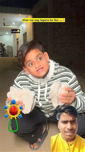 Ghar me aag lagana be like 😂🔥#youtubeshorts #comedy #lulu #chaman #fire #reaction #trending #shorts