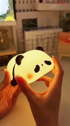 Soft Lamp Best Quality Cute Panda LED Night Lamp Rechargeable Touch Sensor#darazfinds