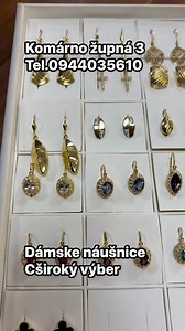 15K views · 251 reactions | Široký výber dámskych náušnice Komárno župná 3. Viac info cez Messenger alebo na tel 0944 035 610 | Zlatníctvo Golden Offer | Facebook