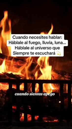 Habla con el universo: fuego, agua y sus elementos