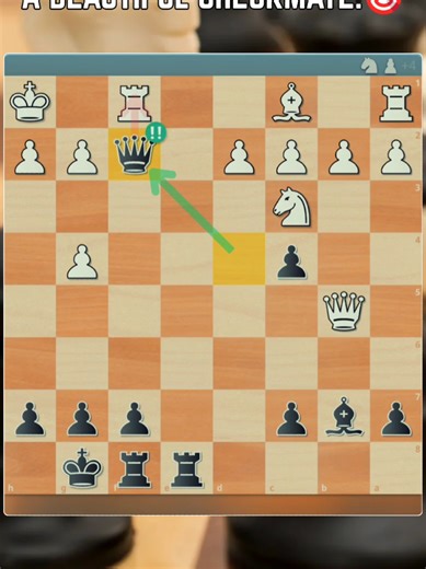 A Beautiful checkmate!🎯 #chess #chesspuzzle