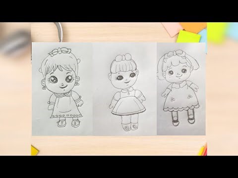 “😍 Cute Baby Doll Drawing Tutorial | Easy Pencil Sketch for Beginners ✏️💖 | Step-by-Step Guide”