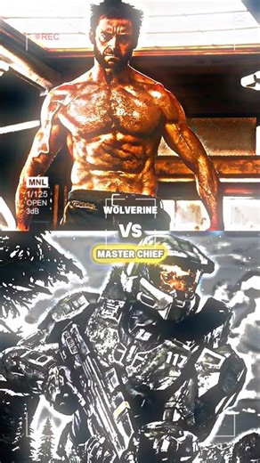 Wolverine vs Master Chief #marvel #halo #edit #wis