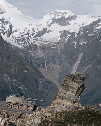 Hummel in the Alps: Clambering the Great Glockner#HummelPanzer #Alps #Grossglockner #SdKfz165