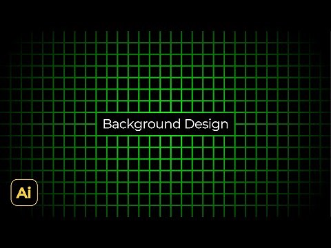 Simple Background Design Idea, Halftone Grid | Adobe Illustrator Tutorials