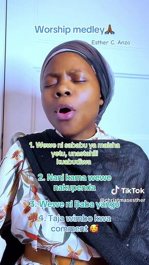 Réponse à @Furaha Worship medley wewe ni sababu ya maisha yetu unastahili kuabudiwa, nani kama wewe nakupenda, wewe ni Baba yangu #swahili #worshipmusic #fyp #worshipmedley #wewenisababu