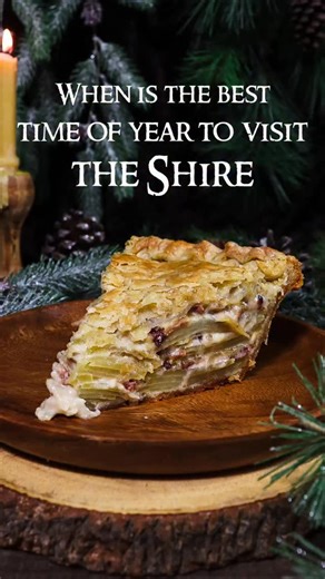 Would you rather visit the Shire in the winter, spring, summer or fall?✨🌳 #lordoftherings #middleearth #theshire #thehobbit #fantasyfood | Rhubarb & Lavender