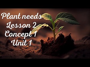 plant needs | Grade 5 | unit 1 | concept 1 | lesson 2 | first term|.
