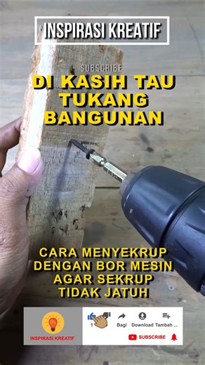 Cara Menyekrup Dengan Bor #experiment #idekreatifterbaru #shorts #shortvideo #tutorial #diy