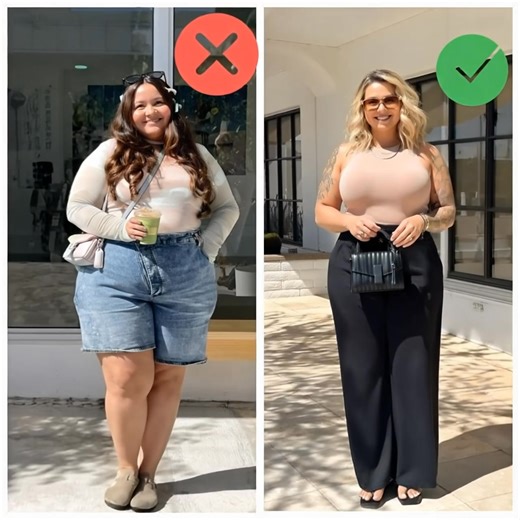 “Wearing this could make you look bigger.” Plus-size women often choose styles that do the opposite of slimming. These 14 simple tips will completely change your summer look 👗✨ See them all in the comments 👇💡 | Stories Of The World