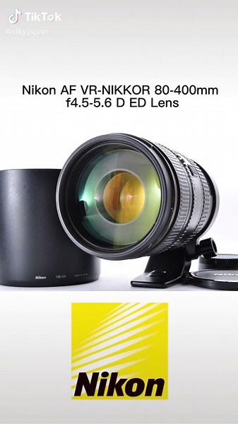 This is Nikon AF VR-NIKKOR 80-400mm f4.5-5.6 D ED Lens. #nikon #nikonlens #camera #oldlens #lens #autofocus #zoomlens #japan