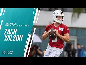 Zach Wilson meets with the media | Miami Dolphins