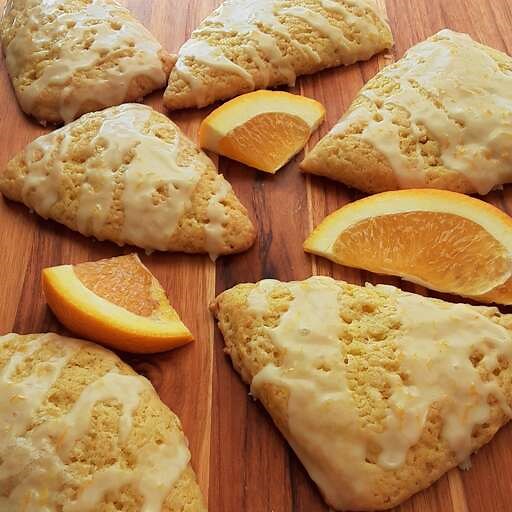 Orange Scones with Orange Glaze Recipe - Chef's Resource Recipes
