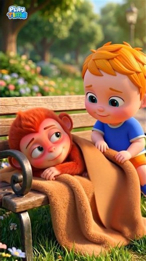Monkey Gets Sick 🤒 | Kids Learn to Take Care ❤️ | Baby Cartoon #shorts