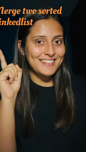 Anjali Kumari | Merge two sorted linkedlist is the type of question which is gonna check your logical thinking 🧐 So do give it a try before giving a... | Instagram