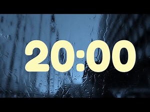 20 Minute Timer + 🎵 Rain / + LOFI Beat 🎧 + Doorbell 🔔