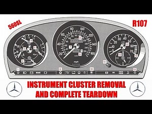 560SL – R107 Instrument Cluster Removal, Teardown & Cosmetic Repair | Full Disassembly & Bulb Guide
