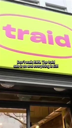 PSA: Our sale is back! Head down to your nearest Traid to bag second-hand bargains across vintage, designer and high street heroes. #TraidSale