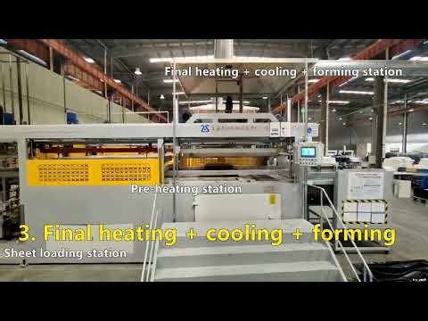 Automatic vacuum forming machine